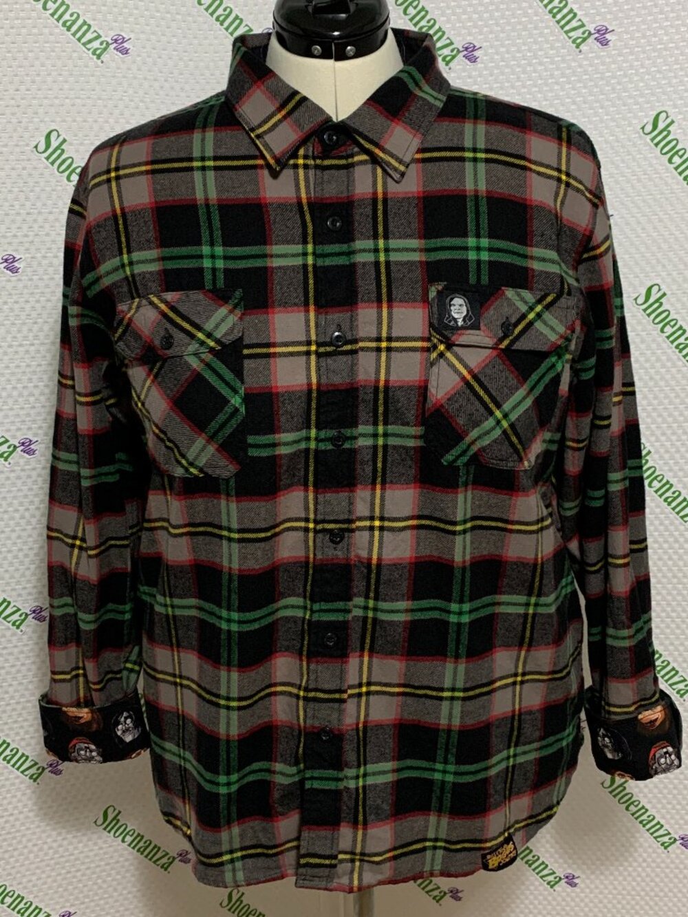 Middle Of Beyond Flannel Shirt Bill & Ted's Bogus Journey Keanu Reeves MOB 2XL